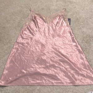 Ambrielle Pink Gold Lace Detail Nightie Lingerie XXL NWT